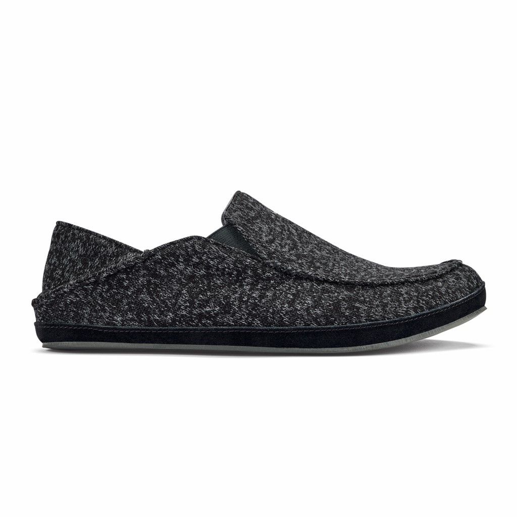 Olukai Men's Moloa Hulu Slipper - Black US253-768